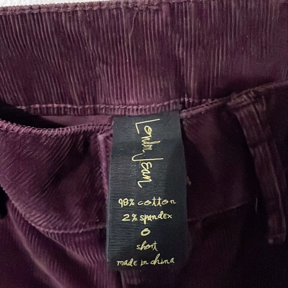 Corduroy Berry London Jeans